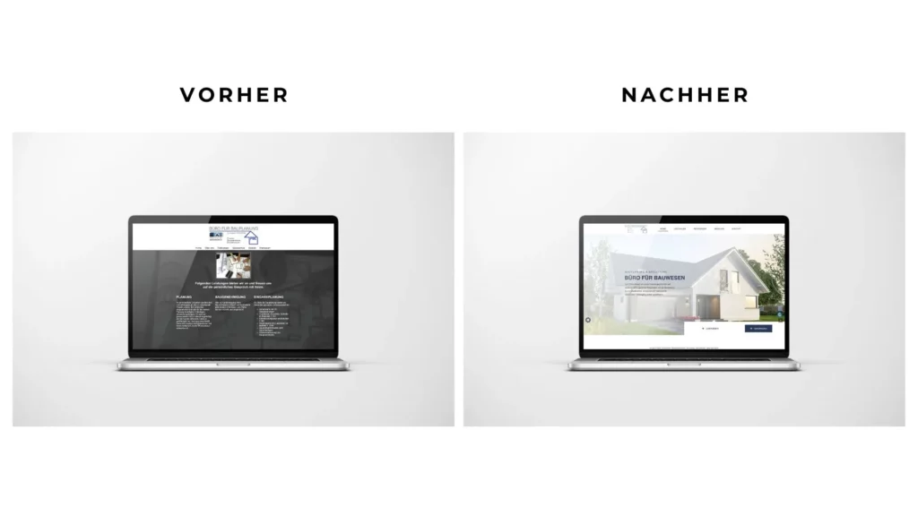 Responsive Design Mockup für Website Relaunch