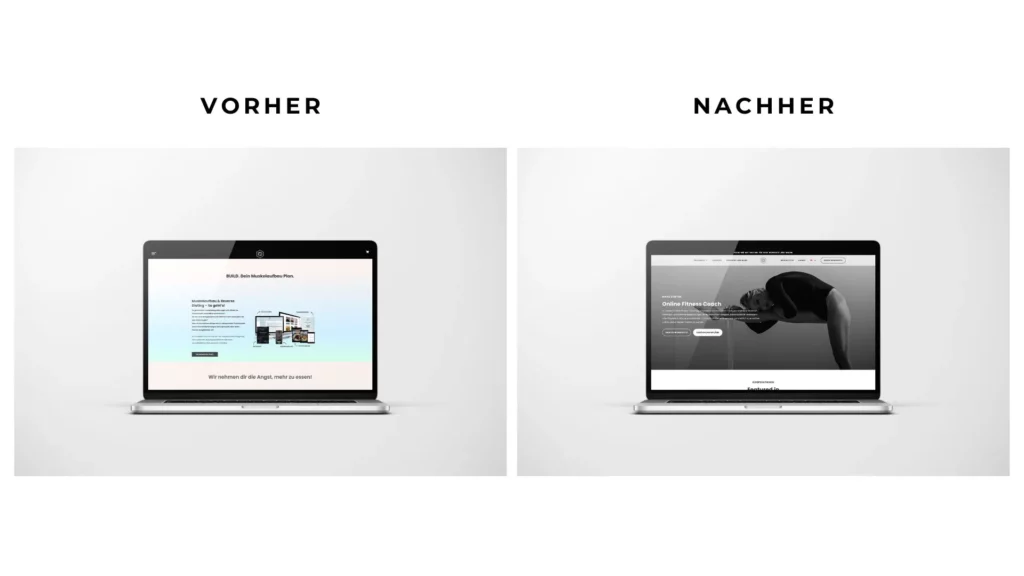 Innovatives Mockup für Website Relaunch im E-Commerce